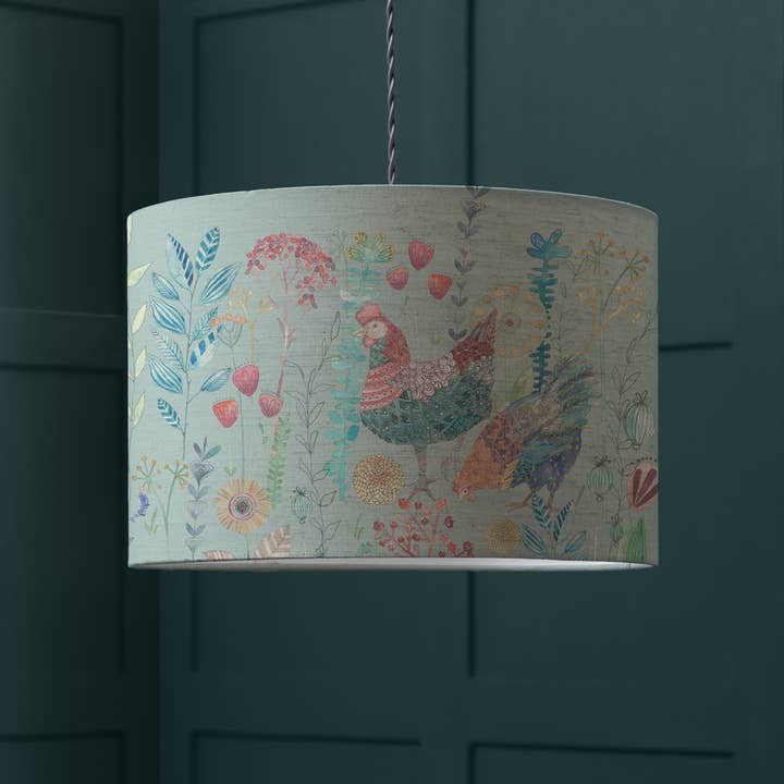 Bilbury Flock Eva Lamp Shade Robins Egg for wholesale by Riva Home