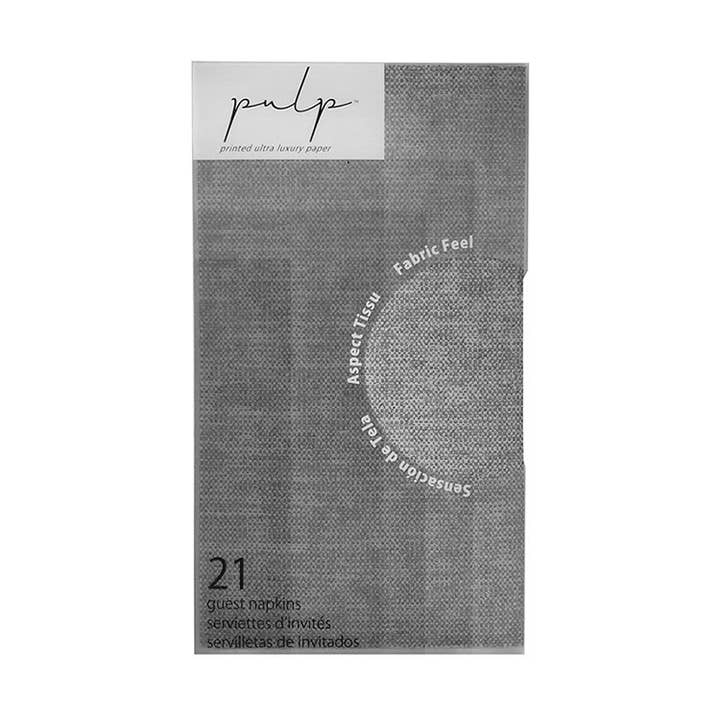 Volume 1 Guest Napkin 21 Pc Charcoal for wholesale by Pulp