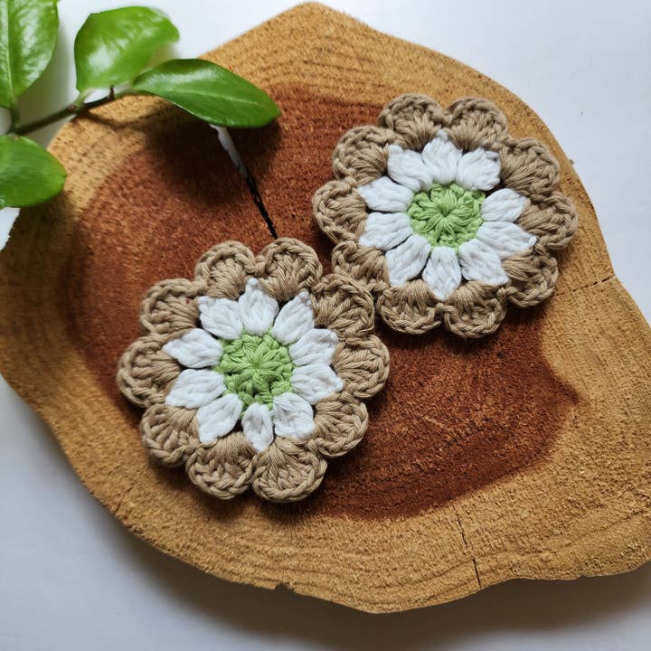 Porta-copos de Algodão para Carro | Porta-copos para Carro Acessórios de Carro Fofos por atacado de Handmade By Uruba