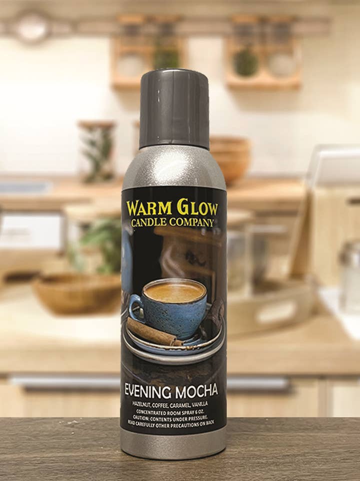 Evening Mocha Room Spray for wholesale by Warm Glow Candle Company