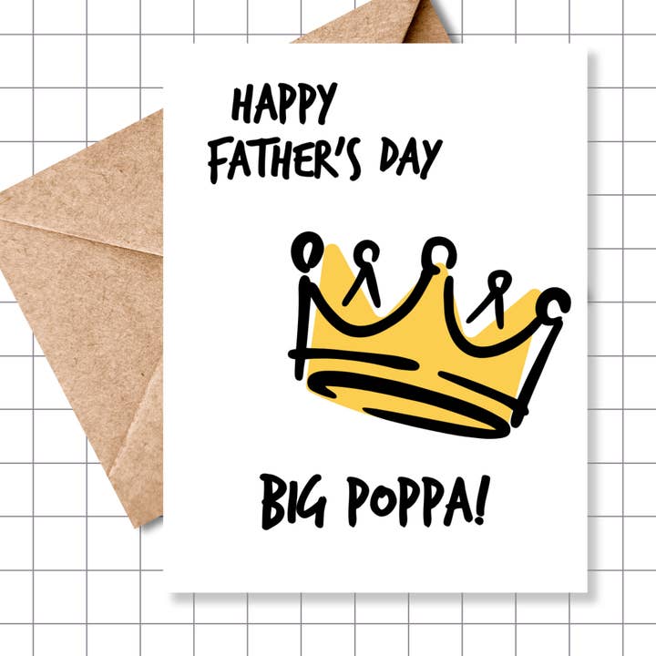 ¡Feliz Día del Padre, Gran Papá! Tarjeta de felicitación para venta al por mayor de Motel Paper Los Angeles