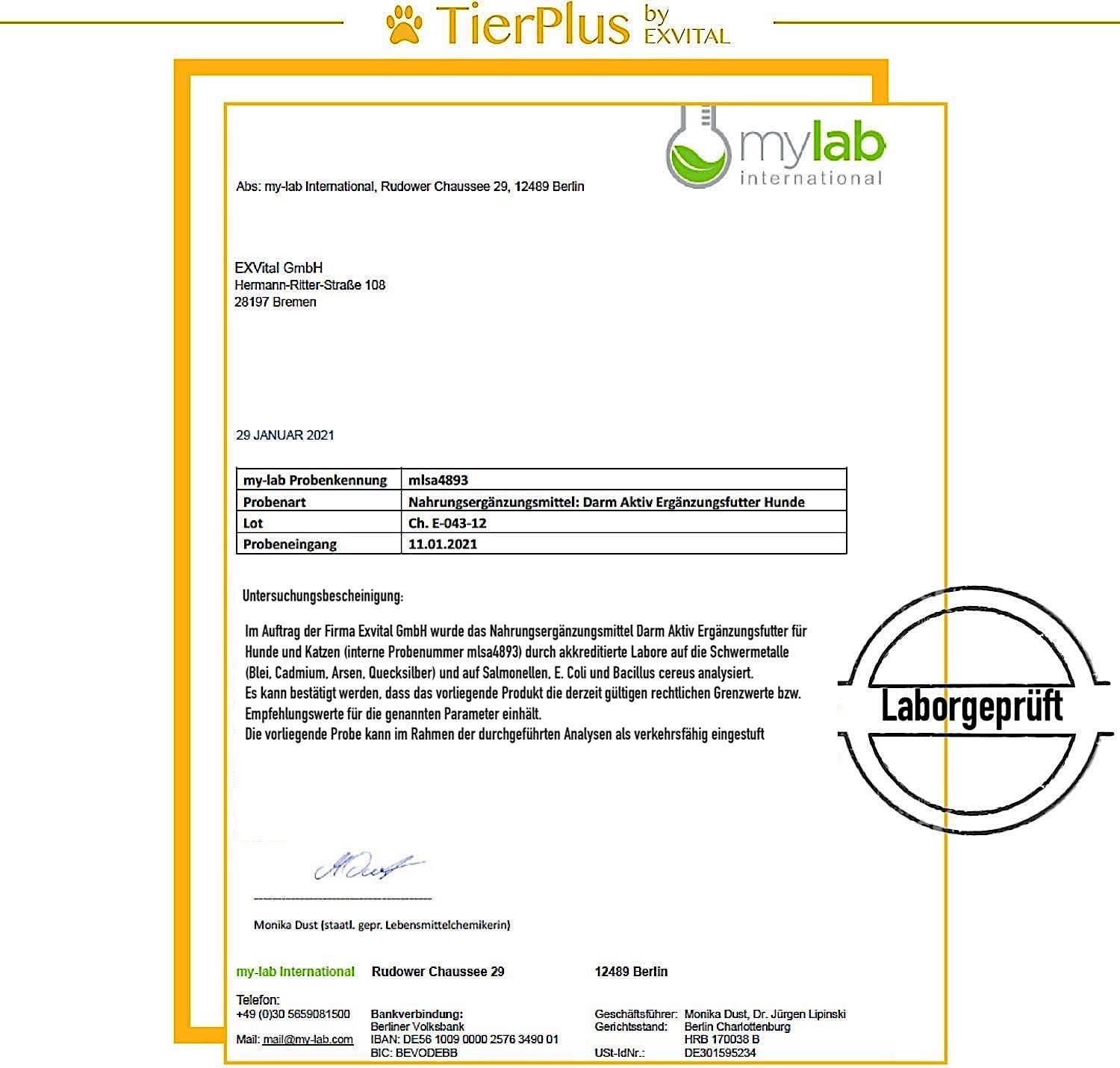 EXVital - Wholesale Pet Supplement - Cat/Dog - EXVital TierPlus Gut Active Powder6