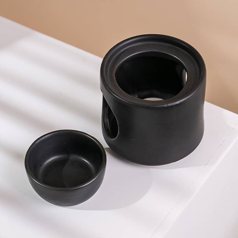 INNOBIZ - Vente Diffuseur de parfum chauffant - Brûleur de parfum en céramique noire1