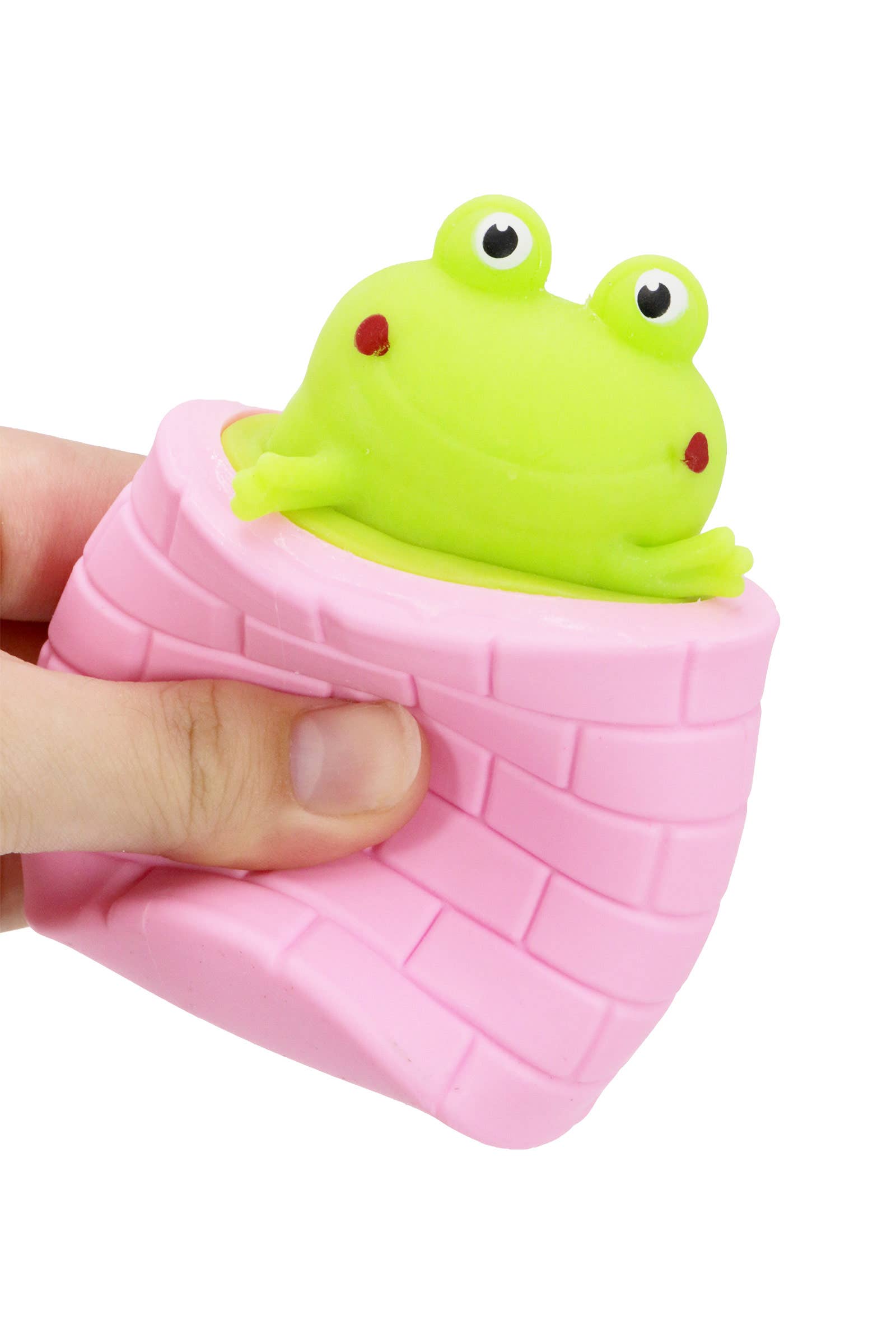 ASSORTED Frog Pop-up Squeeze Stretch Pull Squishy for wholesale on Faire9