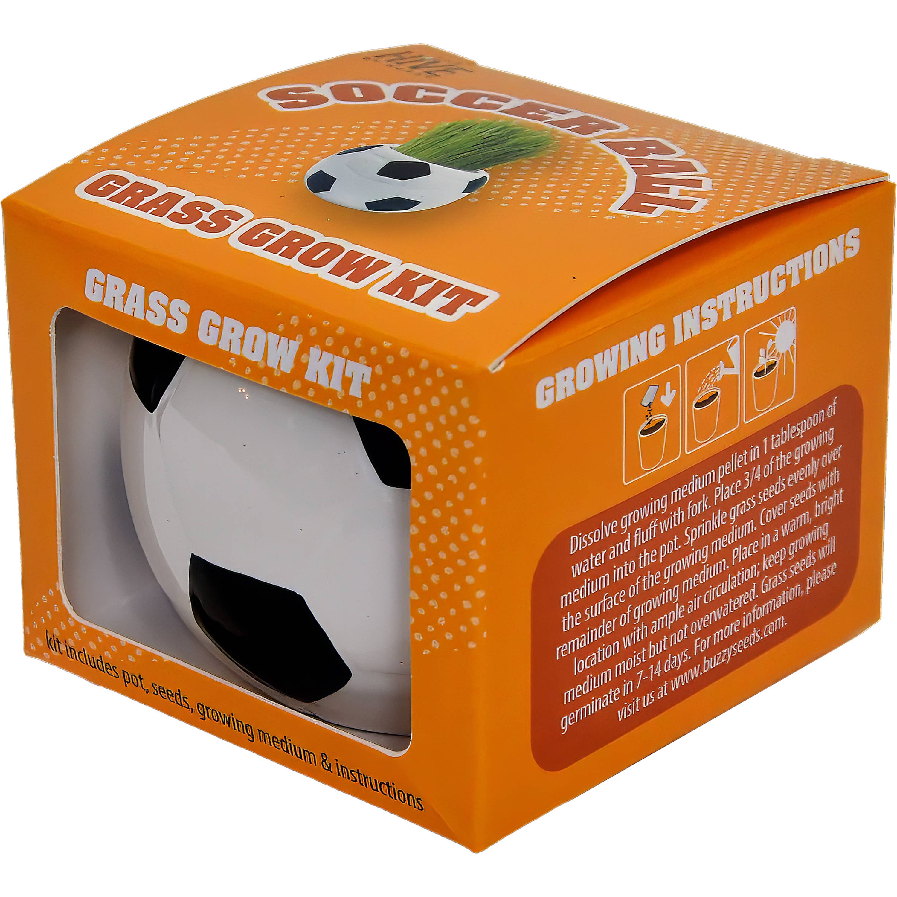 Buzzy Seeds Grow Gifts - Wholesale Plant Seeds - Soccer Grass Grow Kit - CLEARANCE1