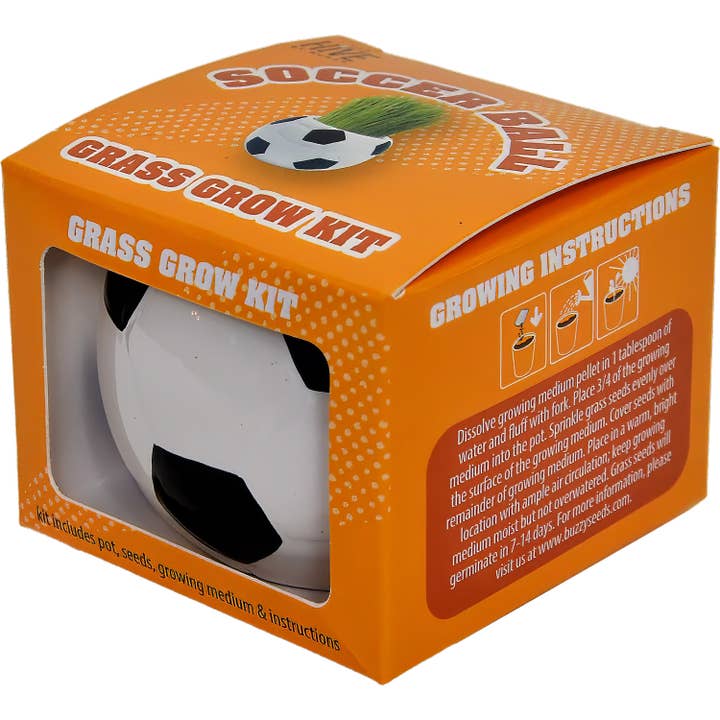 Buzzy Seeds Grow Gifts - Wholesale Plant Seeds - Soccer Grass Grow Kit - CLEARANCE1