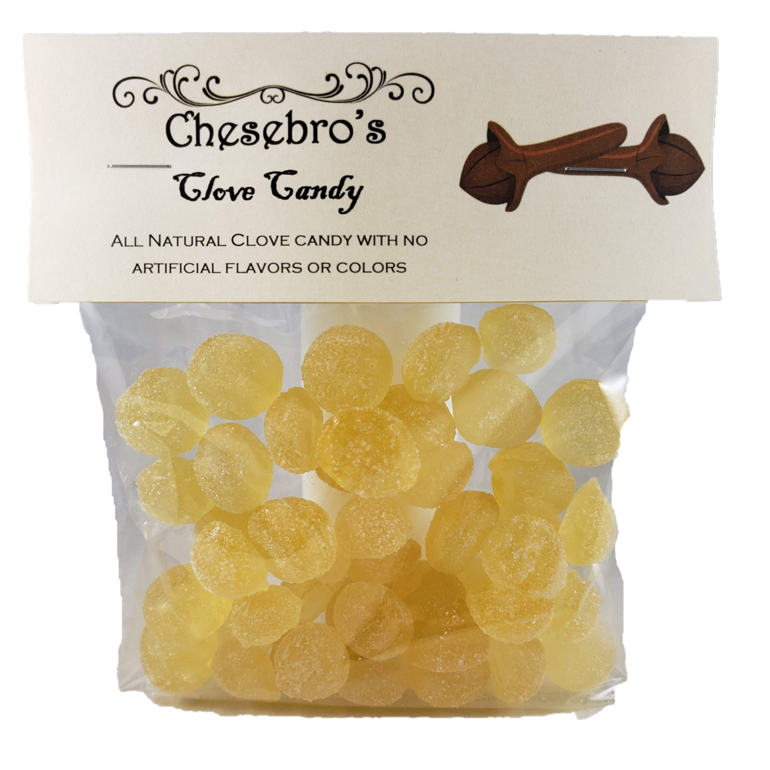 Chesebro's Handmade Confections and Candy - Wholesale Hard Candy - Clove Hard Candy Drops, 4.5 oz.1