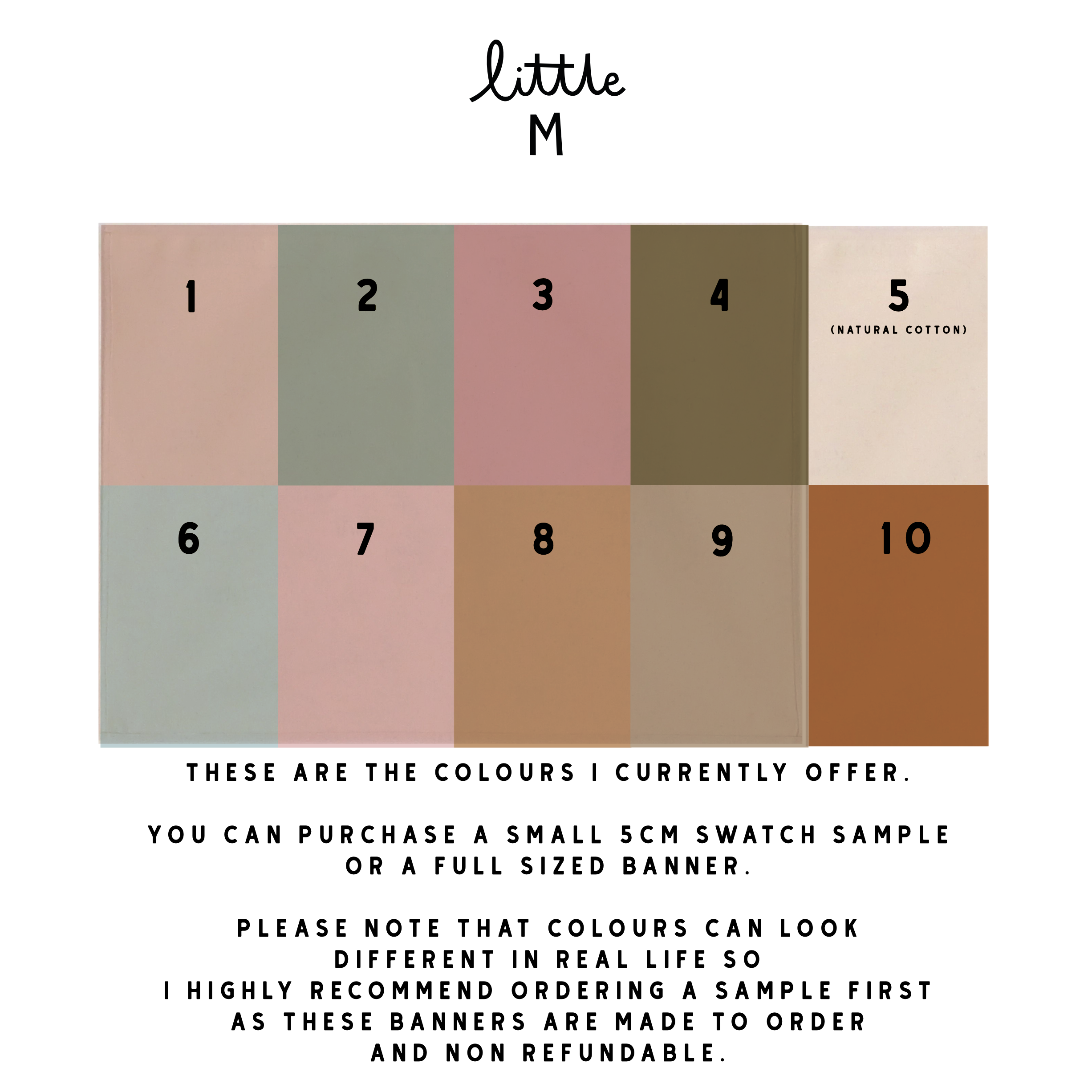 Little M - Wholesale Banner - Blank Wall Banners case of 10 banners0