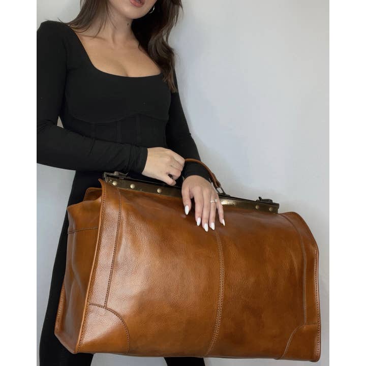 Charlie Leather - Wholesale Weekender Bag - Unisex - Tulia Large Doctor Carry On6