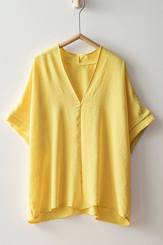 Urban Daizy - Vente T-shirt – femme - Haut à col en V Breezy Airflow-SS4