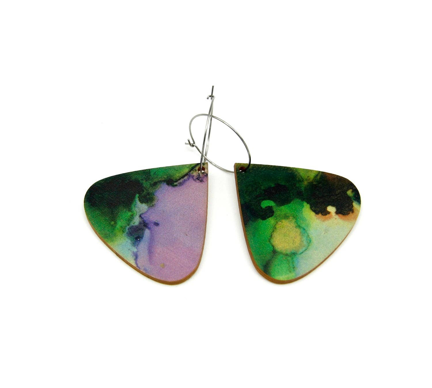 Solart - Wholesale Dangle Earrings - Droplet Lush Wooden Earrings0