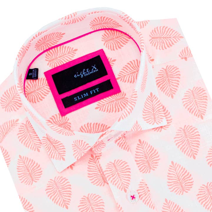 Neon Breeze Linen Short Sleeve Shirt for wholesale by EIGHT X