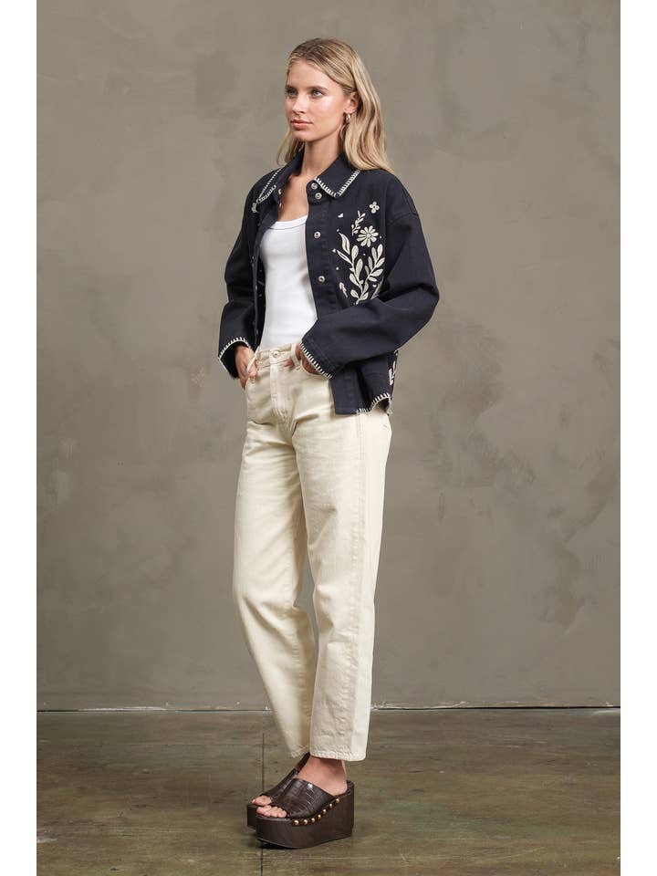 RAISONNEL - Wholesale Jacket - Women's - Embroidered Folk Jacket - RJ107514