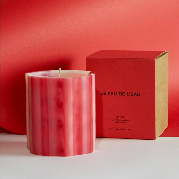 Le Feu De L'eau - Wholesale Jar/Filled Candle - Rouge, 15oz wax vessel1