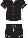 Cardinal Nightall | Adult Pajama Short Set for wholesale by Bubble Baby