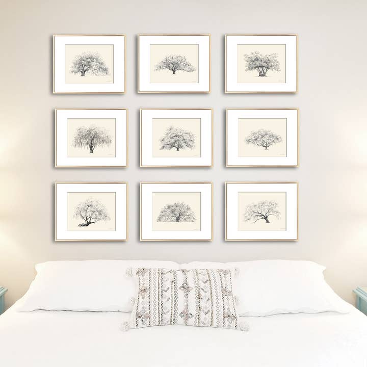 Fly Young Studio – Großhandel Kunstdruck – Gateway Oak Tree — Stift und Tinte — signierter Kunstdruck7