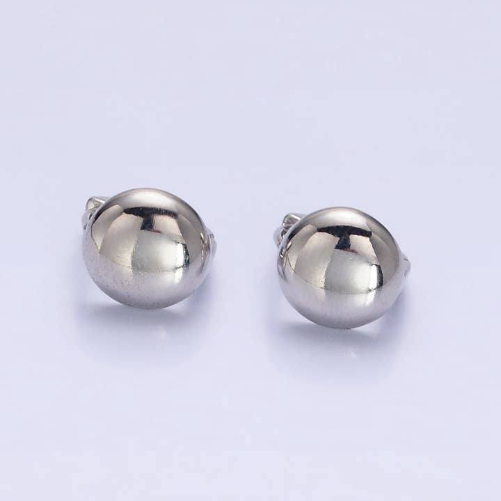 Silver, Gold 12mm Round Geometric Circular Cartilage Huggie Earrings | AB892 AB909 for wholesale by Aim Eternal