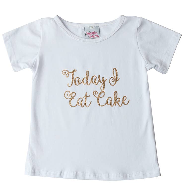 Sparkle Sisters by Couture Clips - Wholesale Screen Printed T-Shirt - Kids - Today I Eat Cake Tee1
