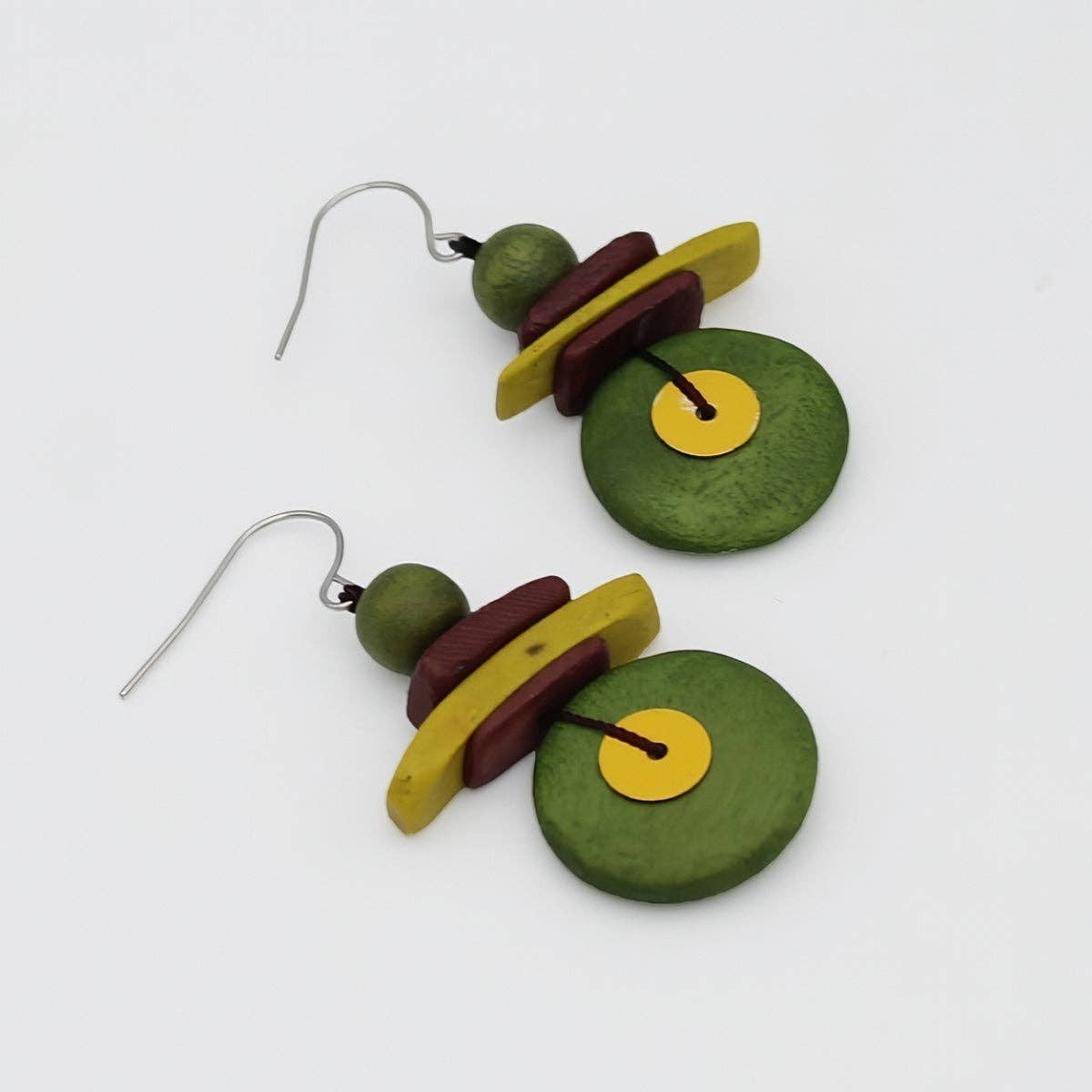 Sylca Designs - Wholesale Dangle Earrings - Assuta Olive Drop Earrings2