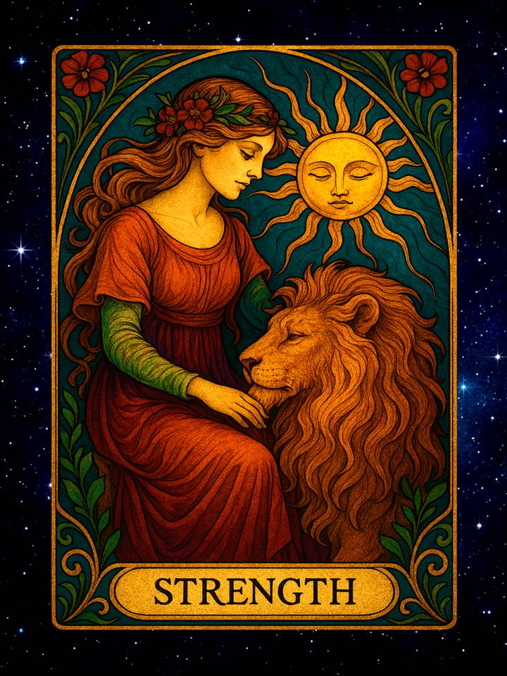 Strength - Tarot Card Art Prints – 8″x10″ Artwork for 11″x14″ Frame for wholesale by Mowbi