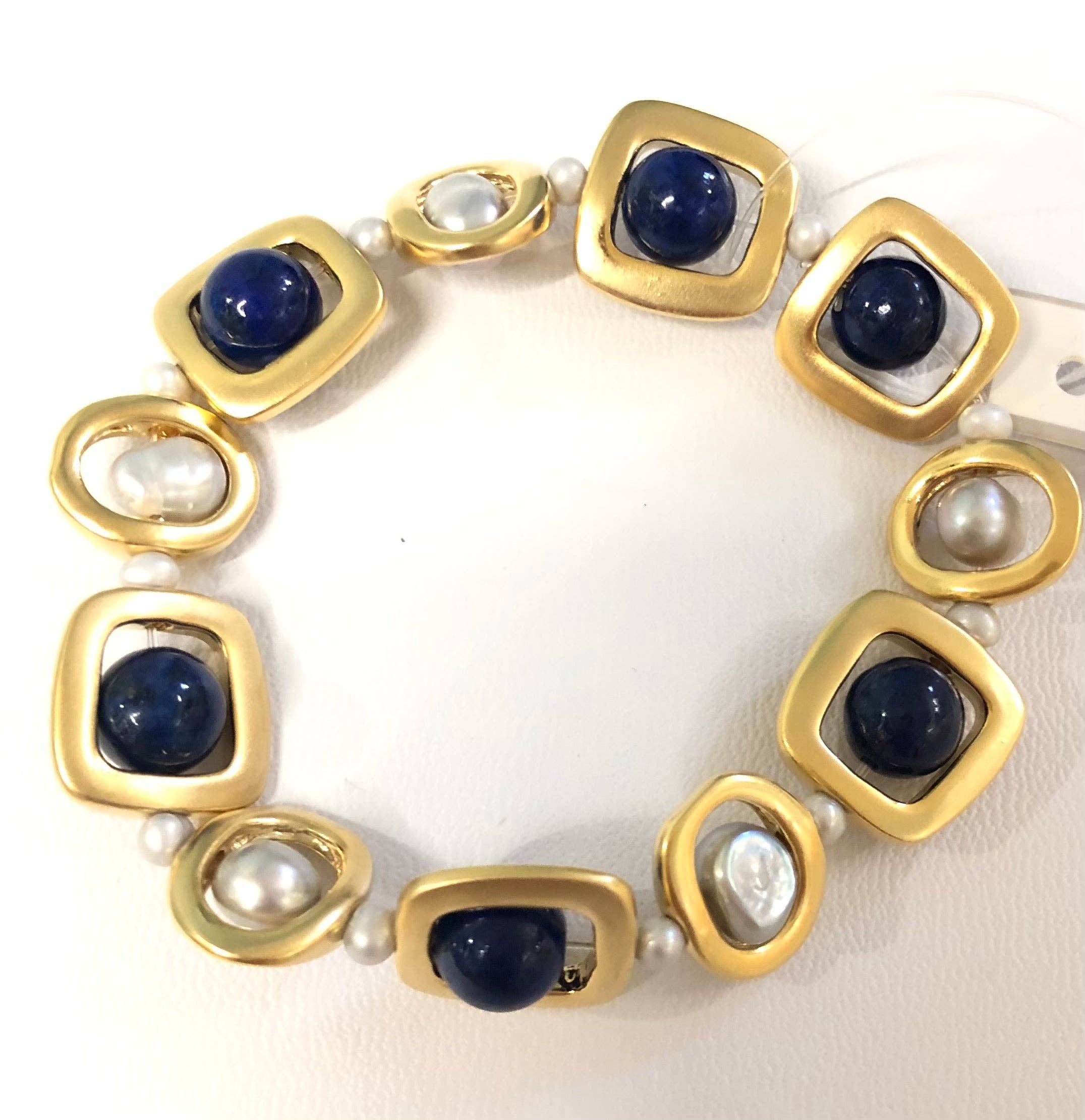 Studio G – wholesale Beaded bracelet – #57B-Brushed Bead and Pearl Bracelet5