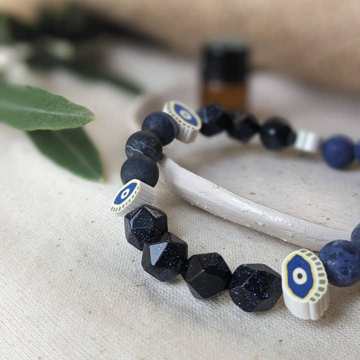 Kodes - Wholesale Aromatherapy Bracelet - Aromatherapy Essential Oil Diffuser Bracelet - Sodalite3