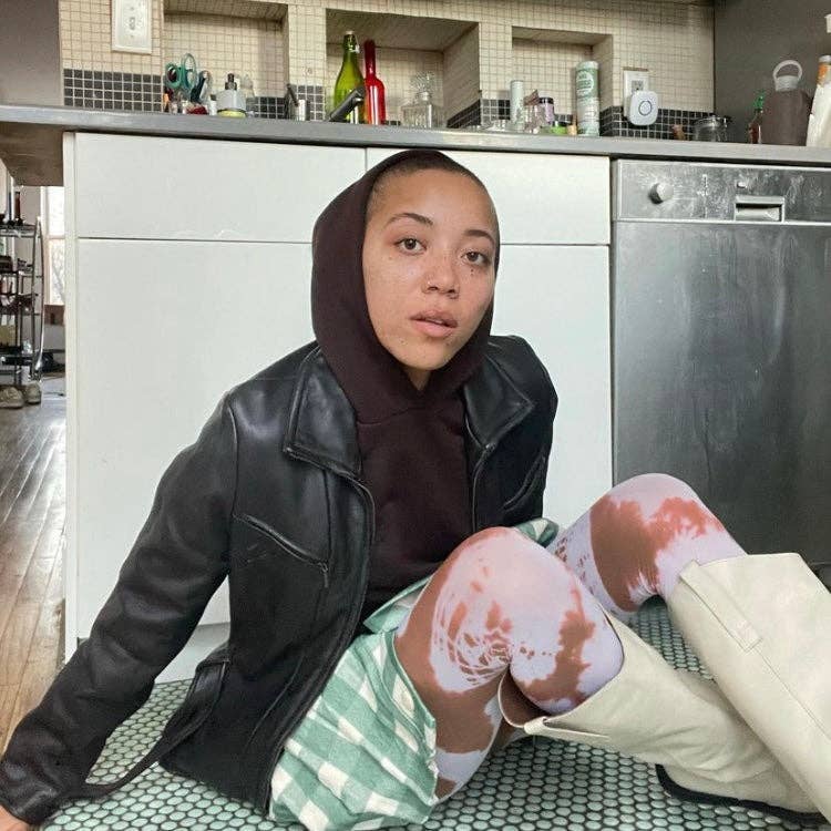 Shop Journal Vintage - Venta al por mayor Medias - Mujer - Medias con estribos teñidos anudados, colores surtidos4