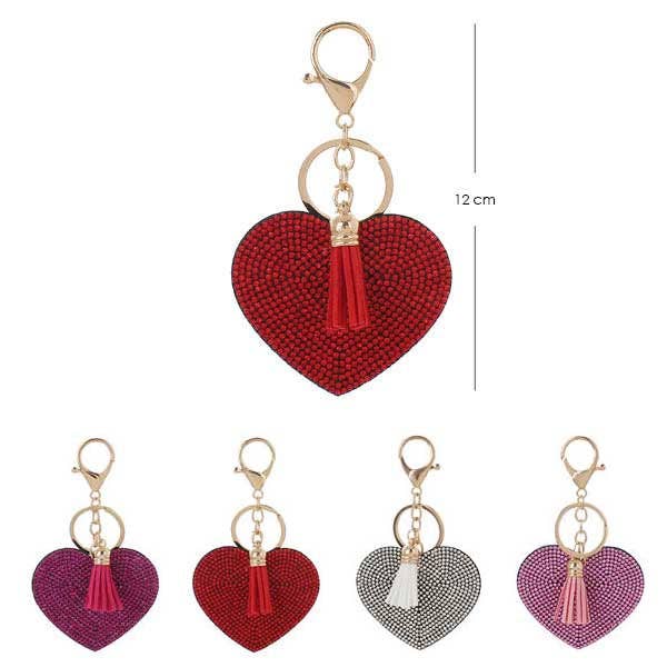 Purchase Wholesale glitter heart keychain. Free Returns & Net 60 Terms on  Faire