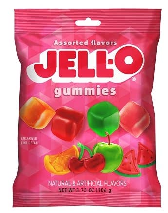 Shop The King - Wholesale Gummy - Jello Gummie Cubes Peg Bag 4.5 oz