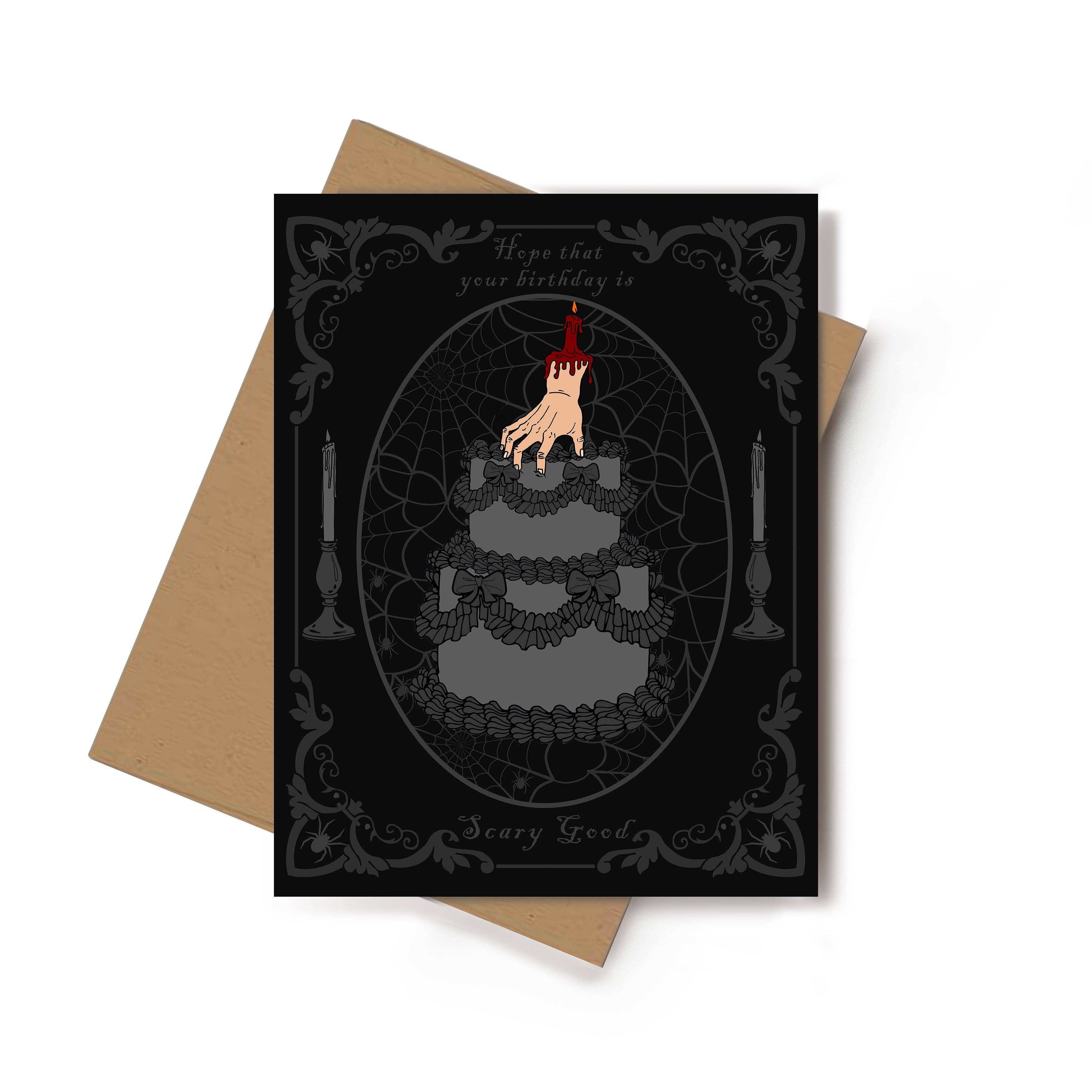 Spooky Glam Paper – wholesale Födelsedagskort – Läskigt Bra Födelsedagskort (6-Pack)0