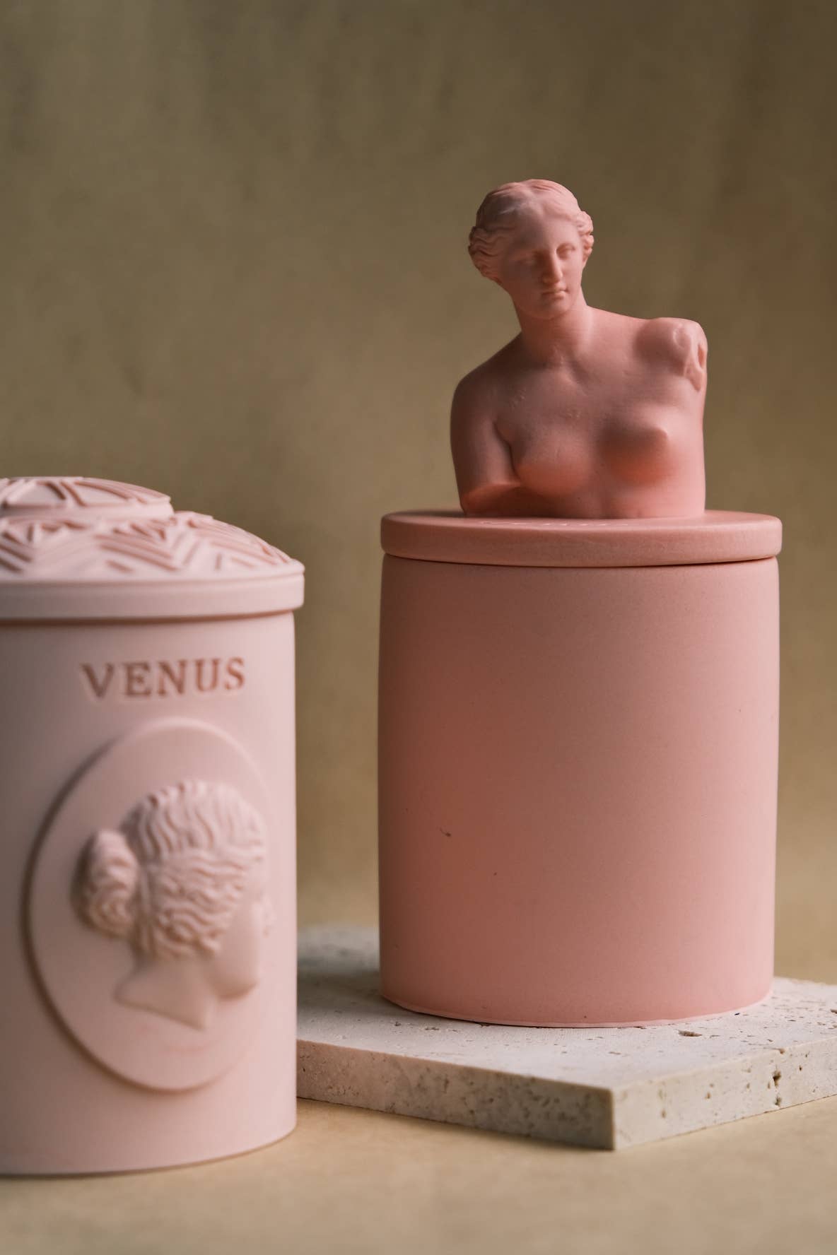 ECLAT DE L'AUBE - Vente Bougie en bocal - Bougie en bocal parfumée - Venus sculpture 0