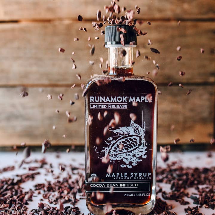 Runamok - Wholesale Maple Syrup - LIMITED RELEASE Cocoa Bean Infused Organic Maple Syrup