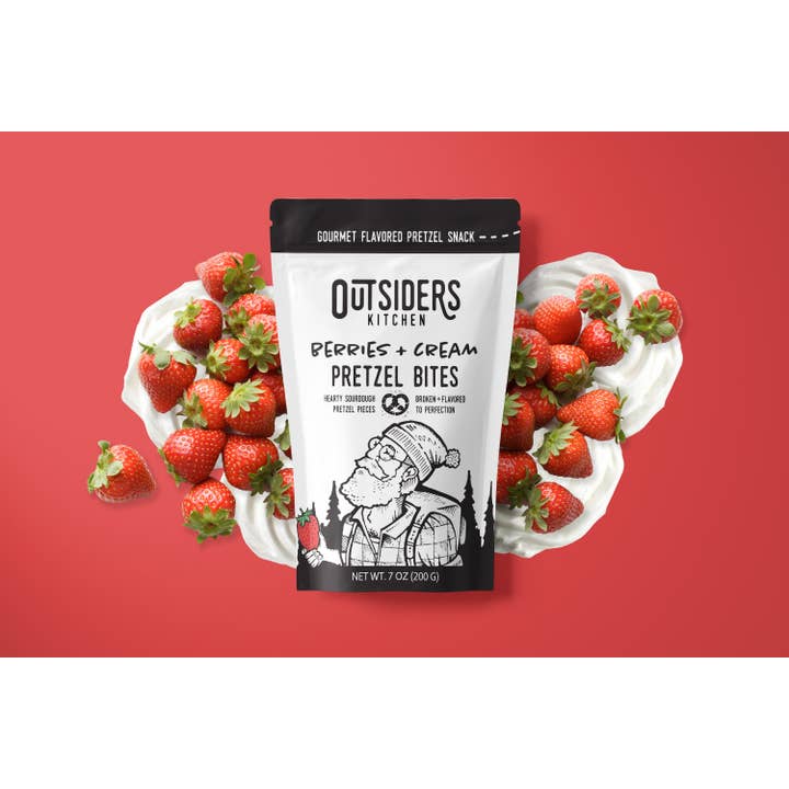 Outsiders Kitchen - Wholesale Pretzels - Berries + Cream Pretzel Bites | Case of Six2