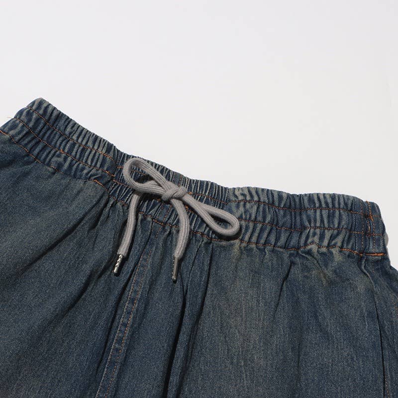 Multi Colored SET8-1 Sexy Lace Suspender Top & Denim Shorts Set for wholesale on Faire13