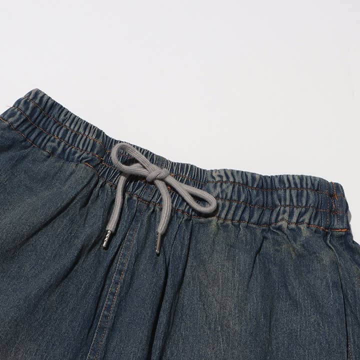 Multi Colored SET8-1 Sexy Lace Suspender Top & Denim Shorts Set for wholesale on Faire13