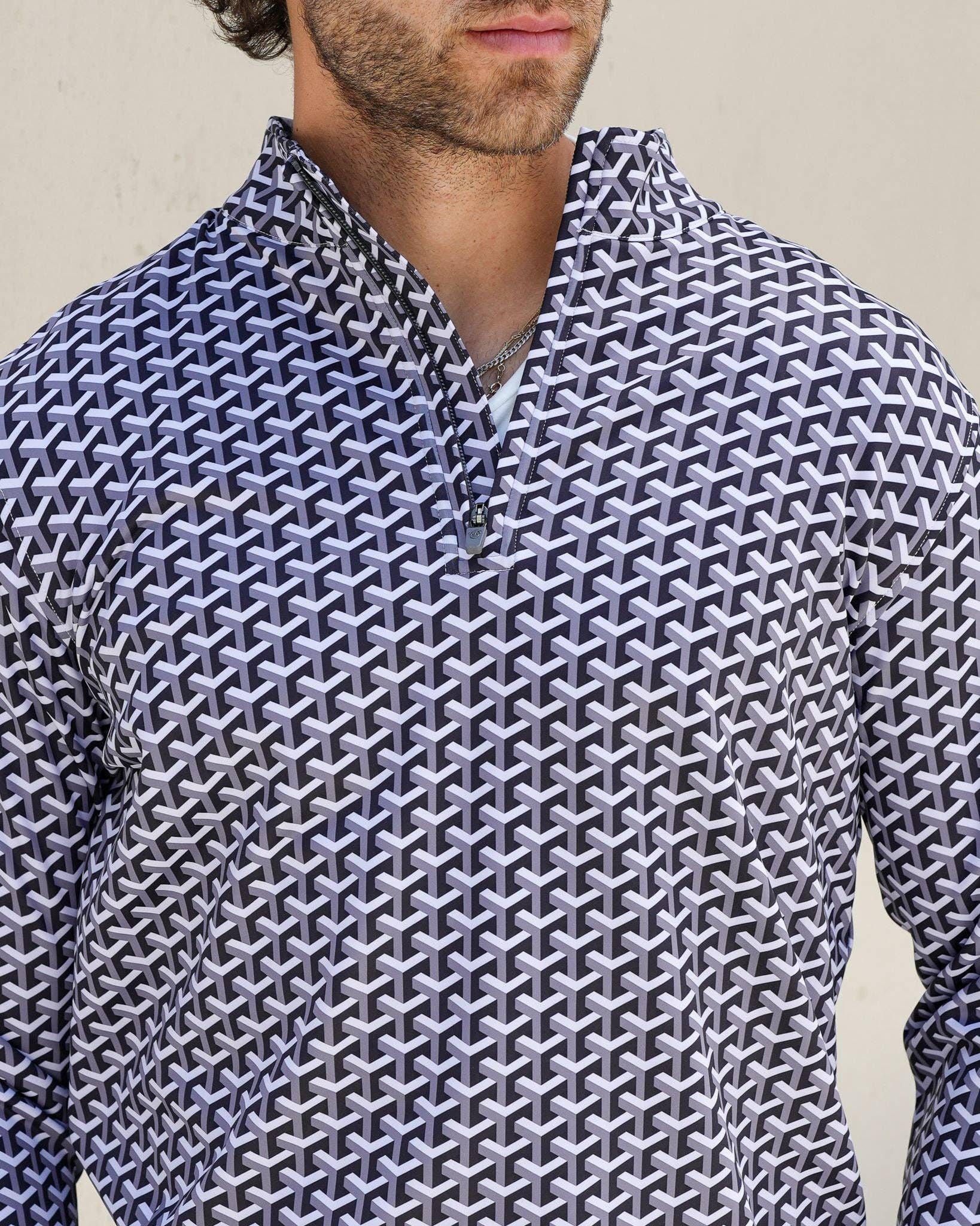 USA Palm - Wholesale Sweatshirt - Unisex - Cloud 1/4 Zip43