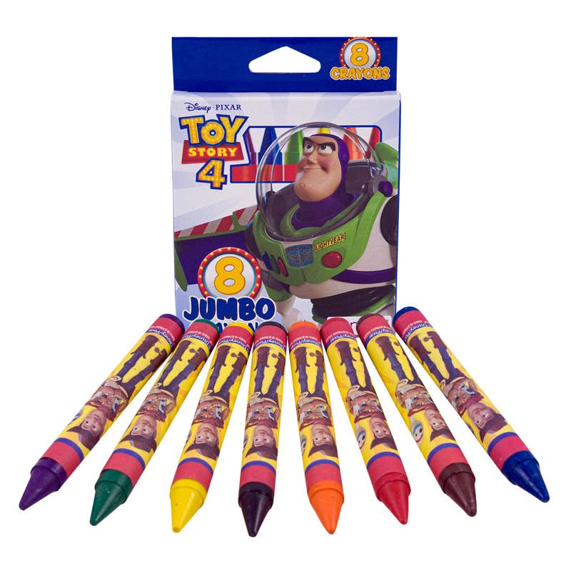 Deluxe Import Trading - Wholesale Crayons - Toy Story 8 ct Jumbo Crayons0