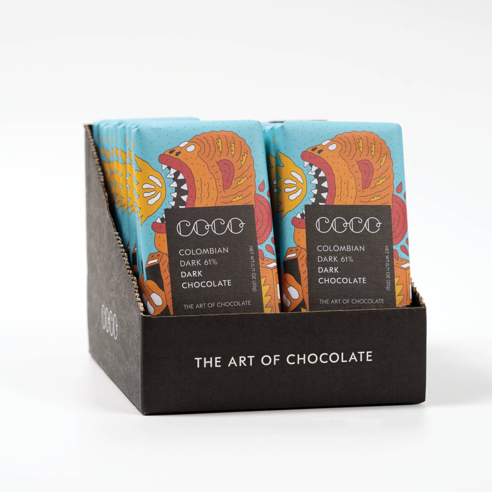 COCO Chocolatier [No duties when shipping to US!] - Wholesale Chocolate Bar - Colombian Dark 61% Mini Chocolate Bar (Pack of 24)1