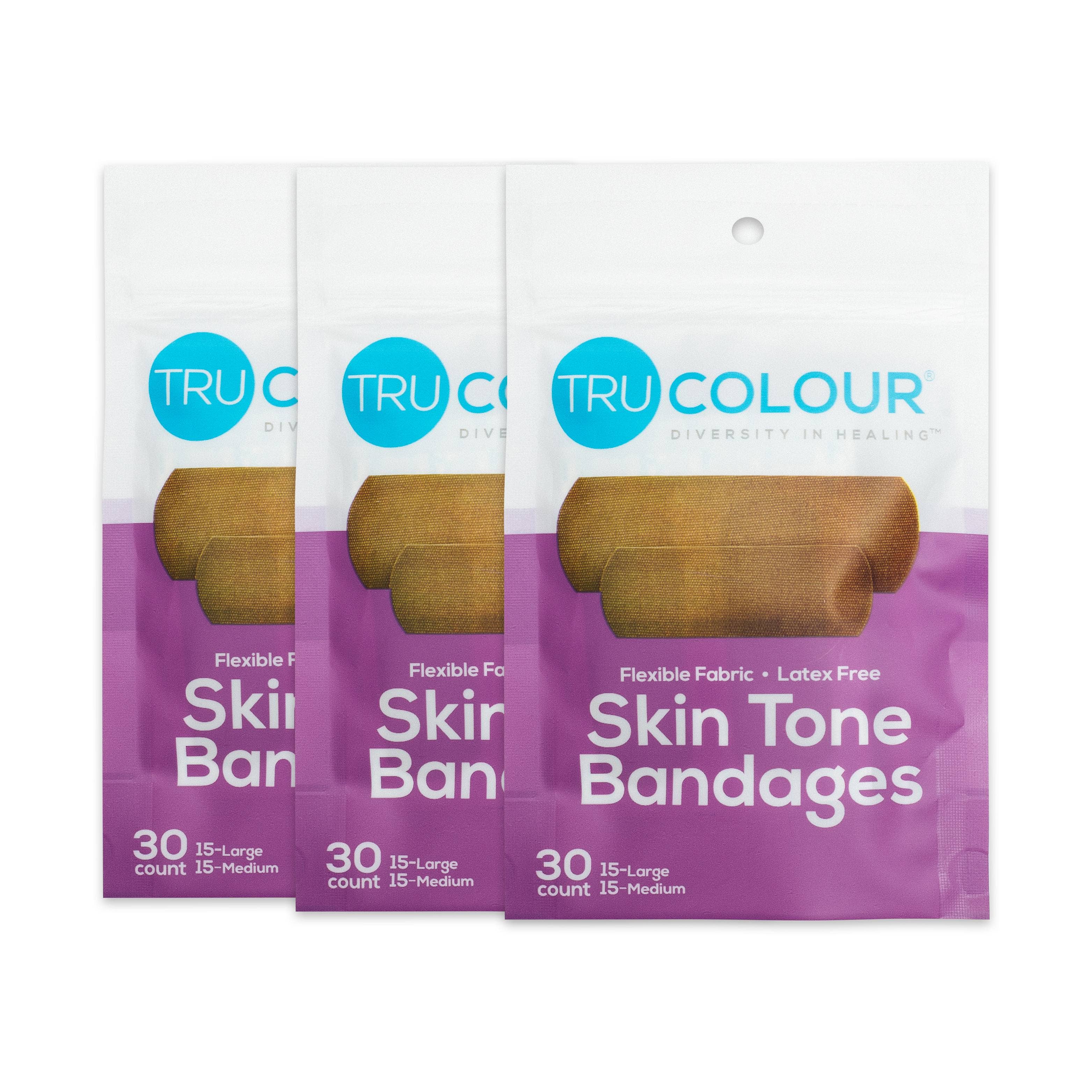 Tru-Colour Skin Tone Bandages: Dark Brown (Purple Bag) – TruColour Bandages