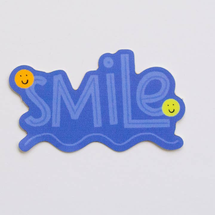 Smile vinyl sticker voor wholesale door give with joy