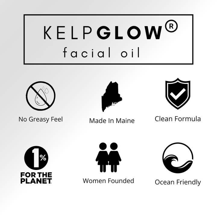 Cold Current Kelp - Wholesale Facial Oil - KelpGlow® Facial Oil (Signature Citrus) - 1 fl oz (30ml)2