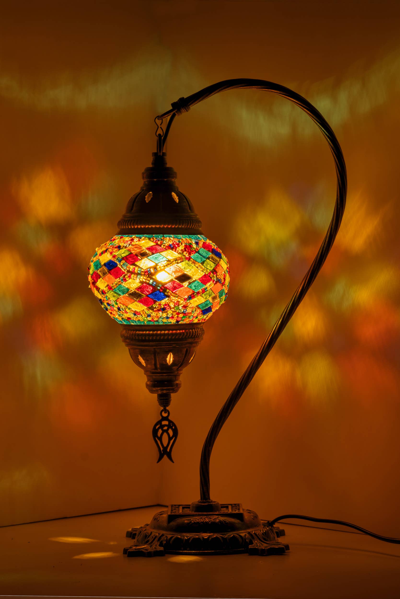 KAFTHAN - Wholesale Accent/Desk Lamp - Swan Neck Mosaic Lamps | Christmas & Holiday Decor Lighting33