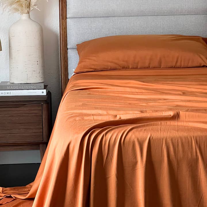 Bamboo Is Better - Wholesale Sheet Set - Copper Infused Bamboo Sheet Set - RUST