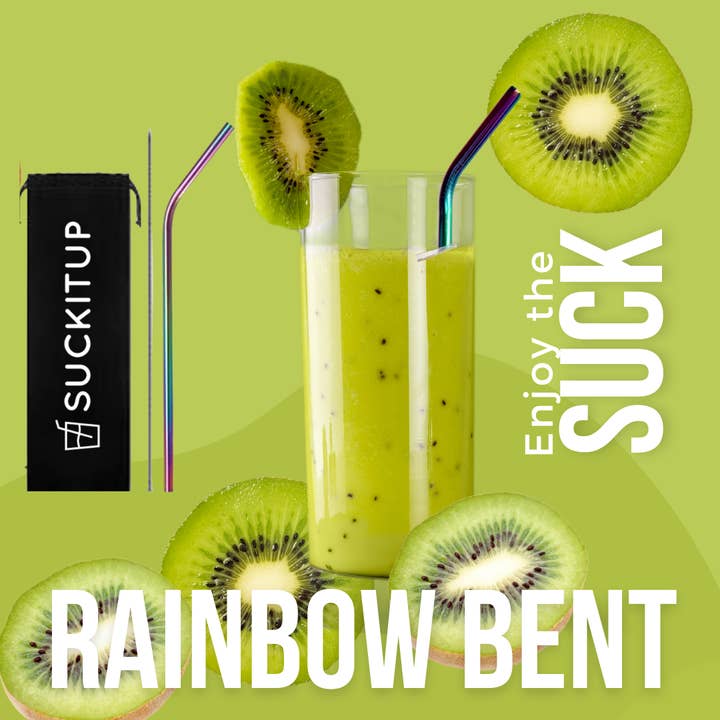 Suck It Up Straws - Wholesale Drinking straw - Single Straw and Brush set- Choose your Colour2