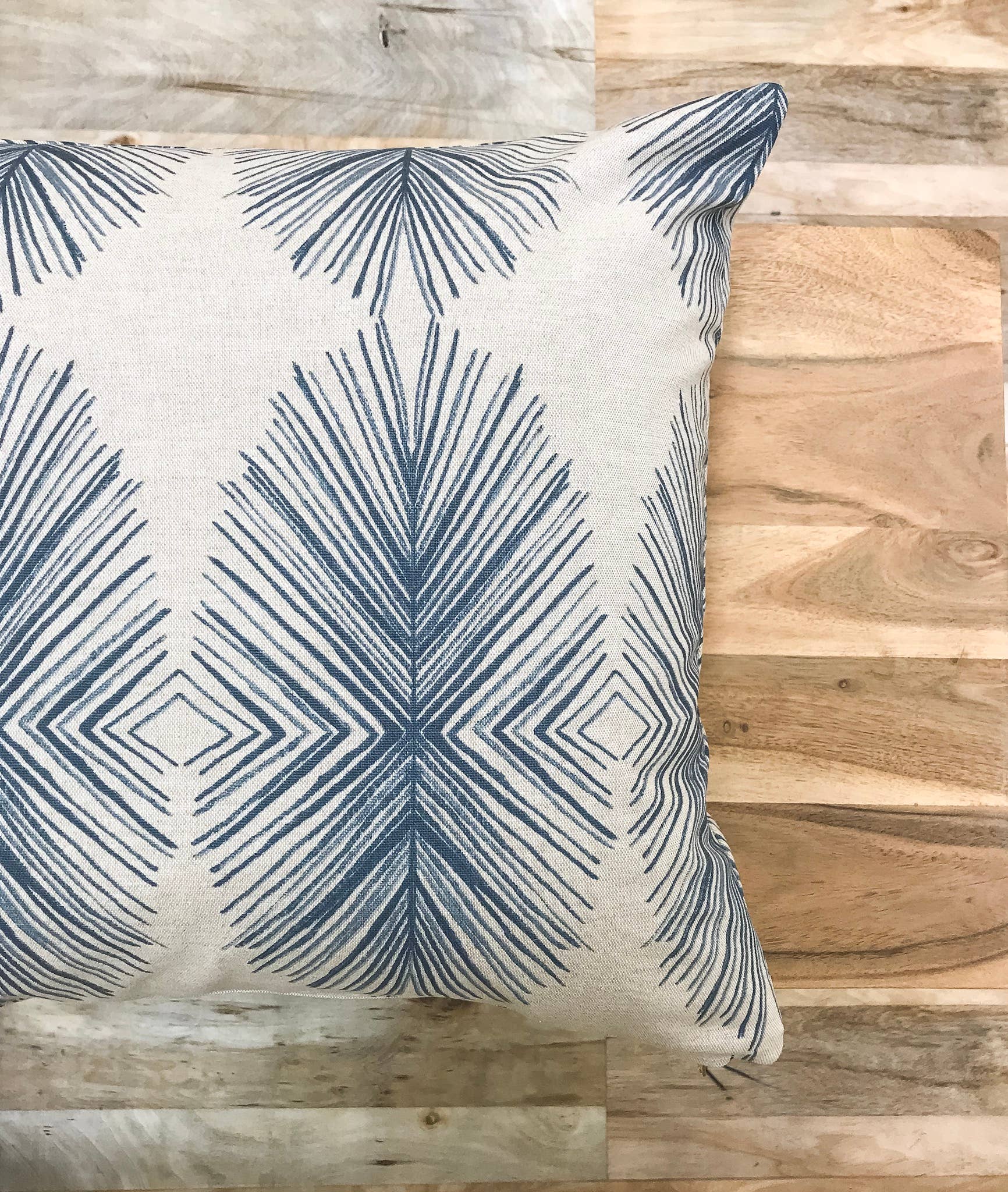 Studio Pillows - Wholesale Throw Pillow Cover - Essential Blue Ikat Pillows - Pablo2