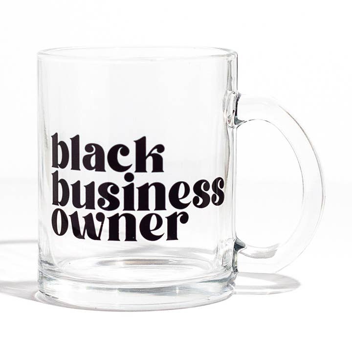 The Lily Creative Co - Wholesale Coffee Mug - Black Business Owner Glass Mug0