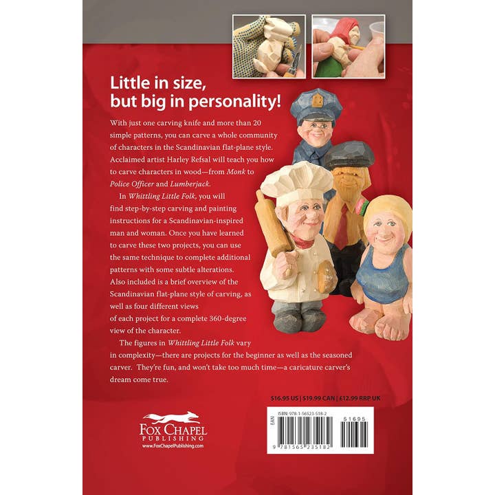 Fox Chapel Publishing - Wholesale Crafts, Hobbies & DIY - Whittling Little Folk - 20 Delightful Characters to Carve 1