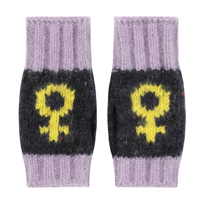 Cosmos Wrist Warmer in Nyx & Lilac for wholesale by Black & Beech