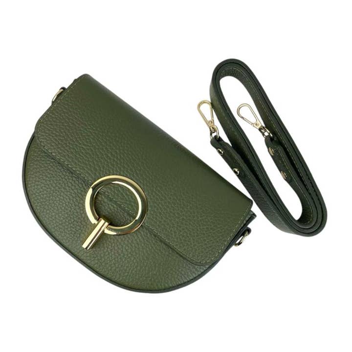 Chenson & Gorett - Wholesale Crossbody Bag - Women's - Women's Italian Leather Shoulder Bag with Twist Flap17
