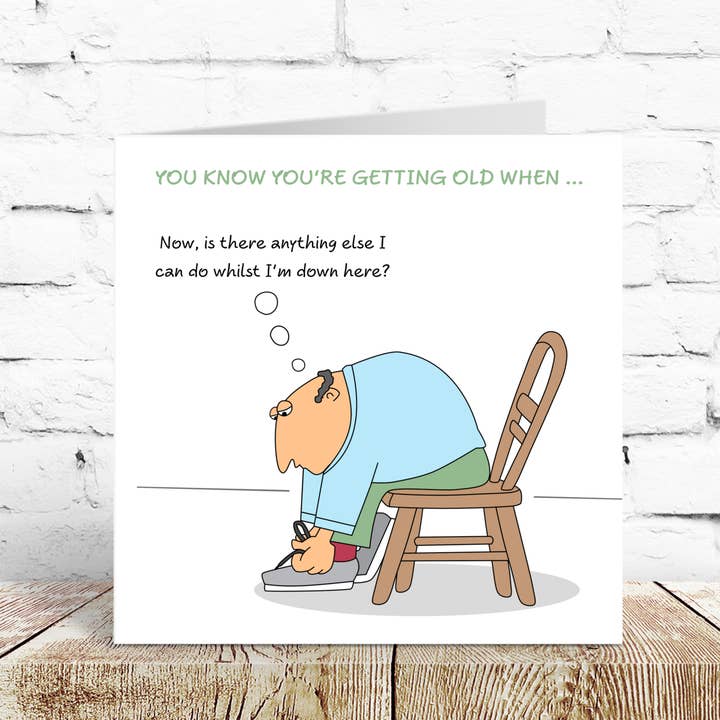 Swizzoo Cards – Großhandel Geburtstagskarten – Lustige Geburtstagskarte für Männer, 50, 60, 70, Ehemann, Vater, Vater, Onkel, Bruder, Sohn, Mann, Freund, Alter, humorvoll, lustig, creaky, grau1